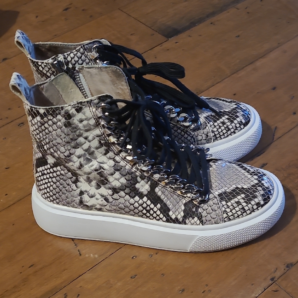Wishbone High-Top Sneakers